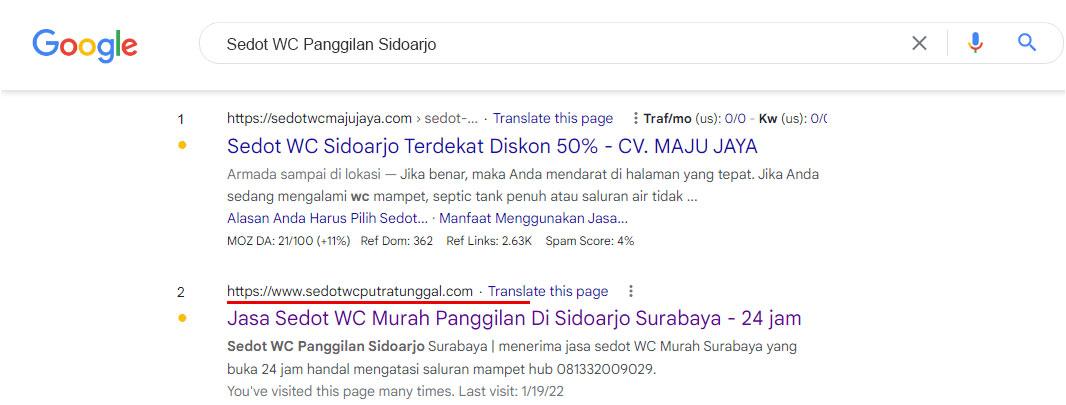 sedot wc panggilan sidoarjo
